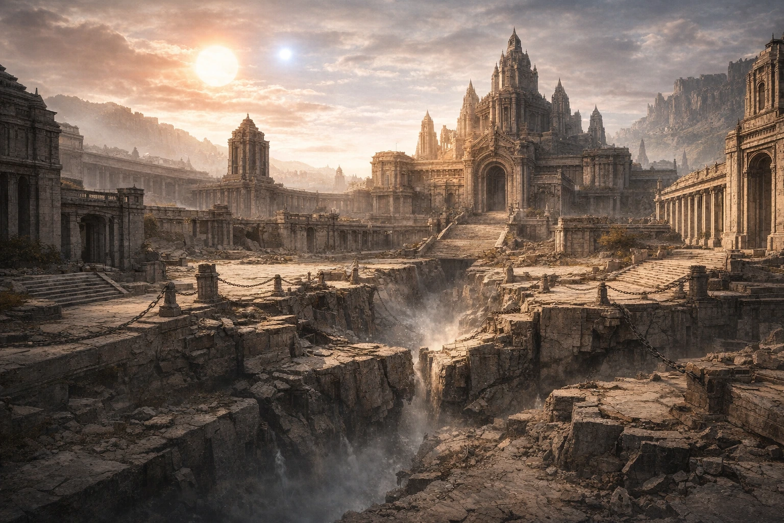 Tensione visiva tra grandezza imperiale ed instabilità profonda di HoniriaH.